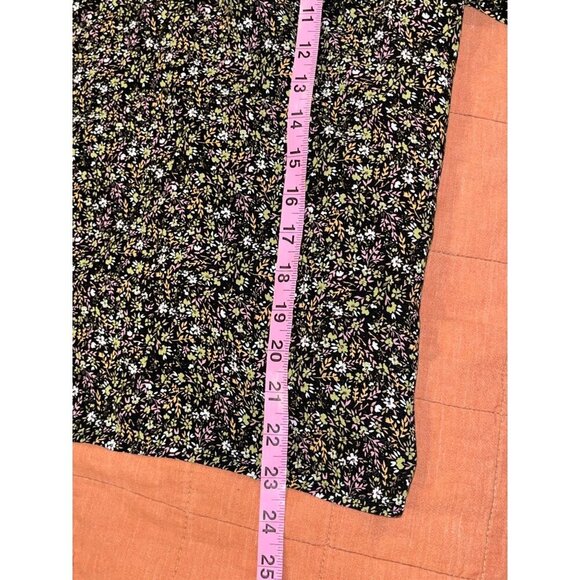 Jones New York Romantic Bohemian Tie Cuffs Floral 3/4 Sleeve Blouse Women's Plus - Picture 7 of 9